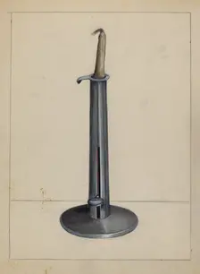 Candlestick, 1936. Creator: Holger Hansen
