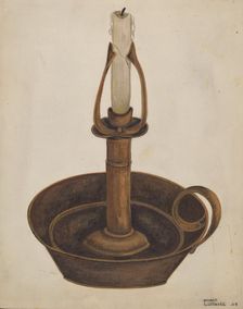 Candlestick, 1938. Creator: Marie Lutrell