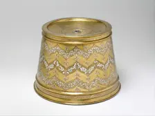 Candlestick Base with Interlacing Dragons, Northern Iraq, southeastern Turkey, or Syria, 13th cent. Creator: Unknown