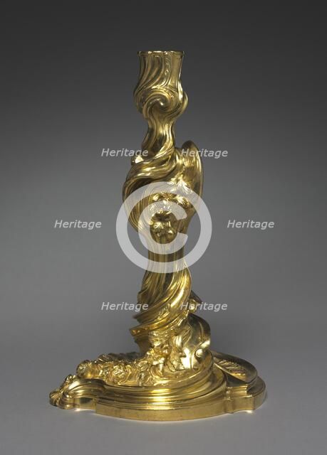 Candlestick, c. 1740. Creator: Juste-Aurèle Meissonnier (French, 1695-1750).