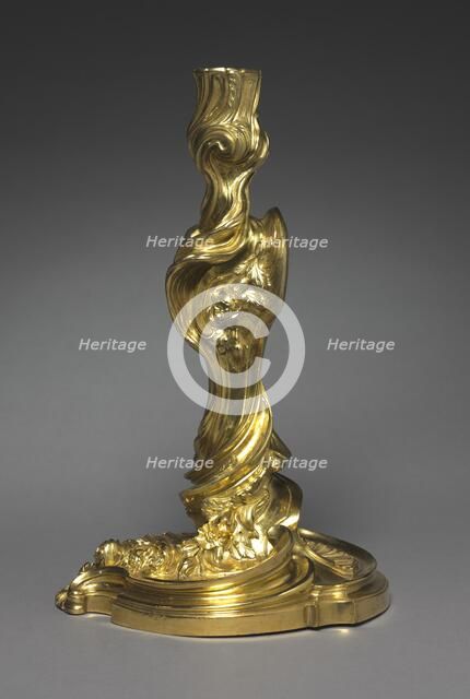 Candlestick, c. 1740. Creator: Juste-Aurèle Meissonnier (French, 1695-1750).