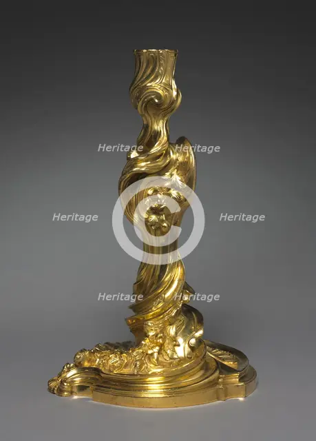 Candlestick, c. 1740. Creator: Juste-Aurèle Meissonnier (French, 1695-1750).
