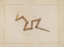 Candlestick, c. 1935. Creator: Benjamin Resnick