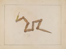 Candlestick, c. 1935. Creator: Benjamin Resnick