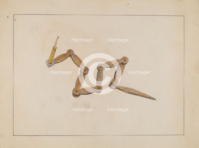 Candlestick, c. 1935. Creator: Benjamin Resnick.
