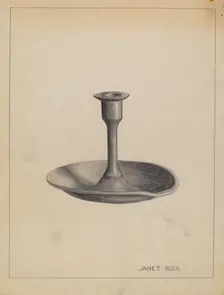 Candlestick, c. 1935. Creator: Janet Riza