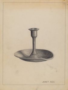Candlestick, c. 1935. Creator: Janet Riza