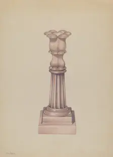 Candlestick, c. 1936. Creator: Charles Caseau