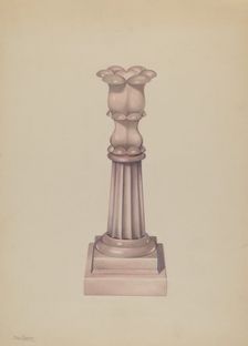 Candlestick, c. 1936. Creator: Charles Caseau