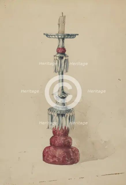 Candlestick, c. 1936. Creator: Geoffrey Holt.
