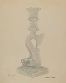 Candlestick, c. 1936. Creator: Gertrude Lemberg