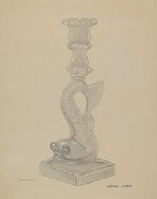 Candlestick, c. 1936. Creator: Gertrude Lemberg