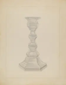 Candlestick, c. 1936. Creator: Gertrude Lemberg