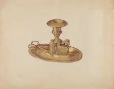 Candlestick, c. 1936. Creator: Dorothy Posten