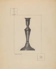 Candlestick, c. 1936. Creator: Eugene Barrell