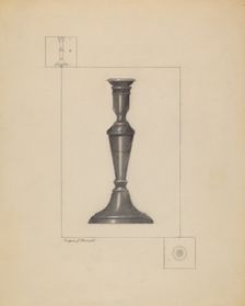 Candlestick, c. 1936. Creator: Eugene Barrell