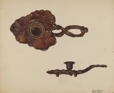 Candlestick, c. 1936. Creator: Florence Stevenson