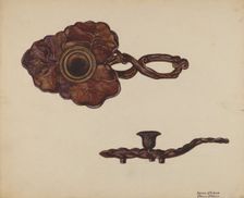 Candlestick, c. 1936. Creator: Florence Stevenson