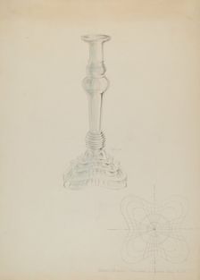 Candlestick, c. 1936. Creator: Hebilly West