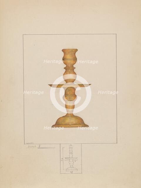 Candlestick, c. 1936. Creator: Henry Meyers.