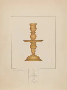 Candlestick, c. 1936. Creator: Henry Meyers