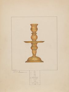 Candlestick, c. 1936. Creator: Henry Meyers