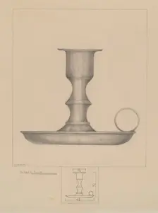 Candlestick, c. 1936. Creator: Henry Meyers