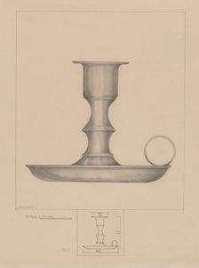 Candlestick, c. 1936. Creator: Henry Meyers