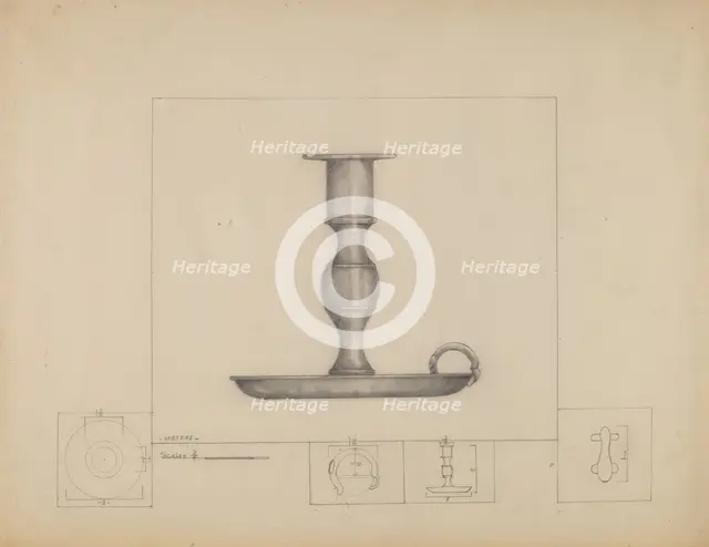 Candlestick, c. 1936. Creator: Henry Meyers.
