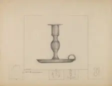 Candlestick, c. 1936. Creator: Henry Meyers