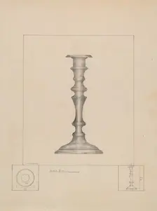 Candlestick, c. 1936. Creator: Henry Meyers
