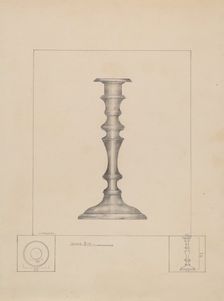 Candlestick, c. 1936. Creator: Henry Meyers
