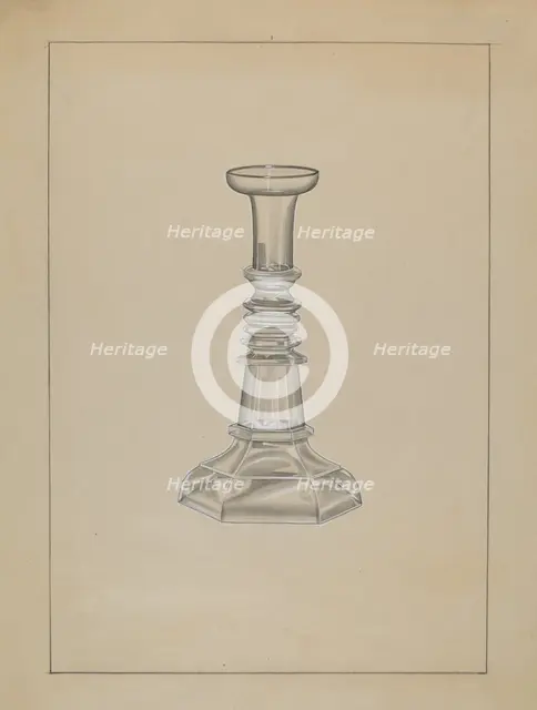 Candlestick, c. 1936. Creator: John Dana.