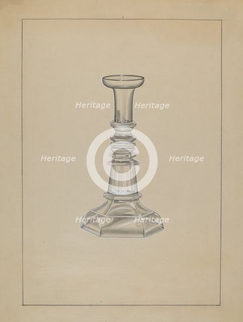 Candlestick, c. 1936. Creator: John Dana.