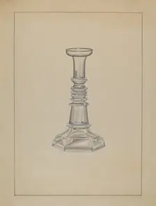 Candlestick, c. 1936. Creator: John Dana