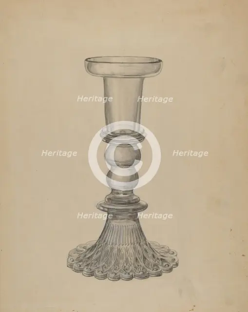 Candlestick, c. 1936. Creator: John Dana.