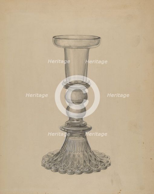 Candlestick, c. 1936. Creator: John Dana.