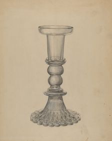 Candlestick, c. 1936. Creator: John Dana