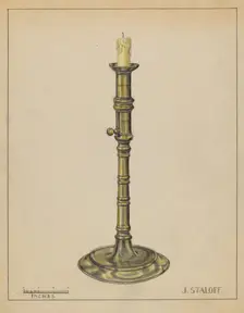 Candlestick, c. 1936. Creator: Jack Staloff