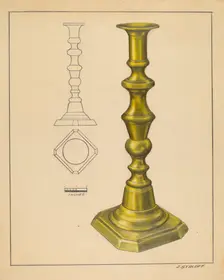 Candlestick, c. 1936. Creator: Jack Staloff