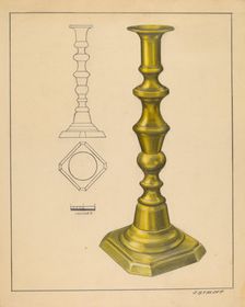 Candlestick, c. 1936. Creator: Jack Staloff