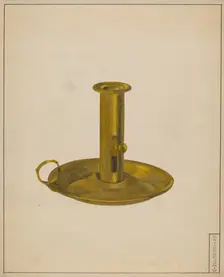Candlestick, c. 1936. Creator: Janet Riza