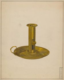 Candlestick, c. 1936. Creator: Janet Riza