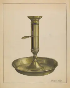 Candlestick, c. 1936. Creator: Janet Riza