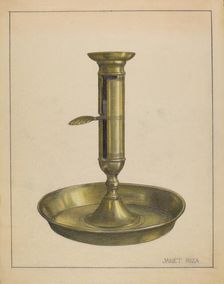 Candlestick, c. 1936. Creator: Janet Riza