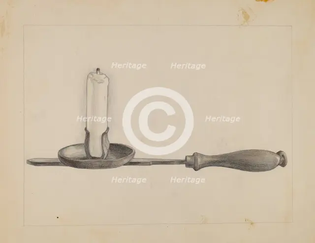 Candlestick, c. 1936. Creator: Janet Riza.