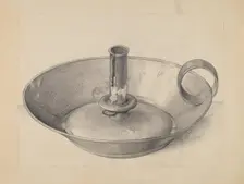 Candlestick, c. 1936. Creator: Janet Riza
