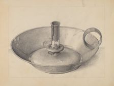 Candlestick, c. 1936. Creator: Janet Riza