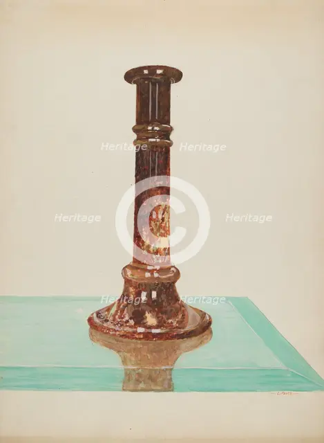 Candlestick, c. 1936. Creator: Lawrence Porth.