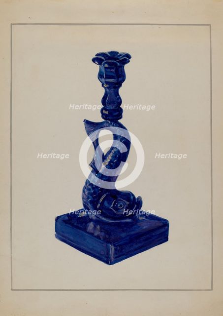 Candlestick, c. 1936. Creator: Marcus Moran.